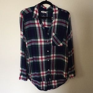 America Eagle jewel-toned flannel